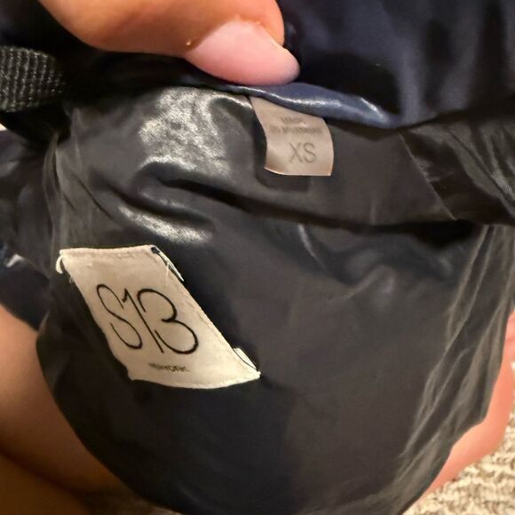 S13 Ella Metallic Down-Fill Puffer Navy Blue- Size XS - Picture 8 of 8